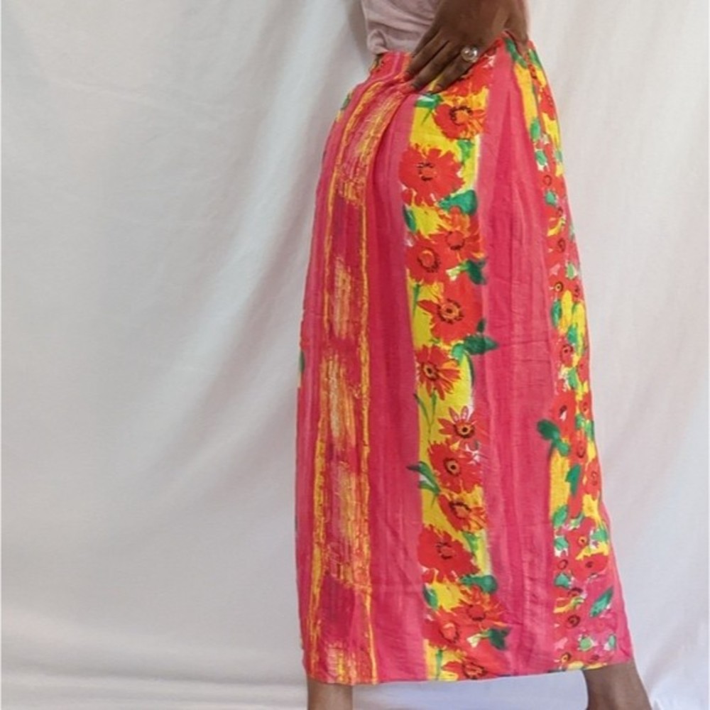 JAMS WORLD Tie Wrap Maxi Fida Fire Daisy Skirt - Picture 11 of 12